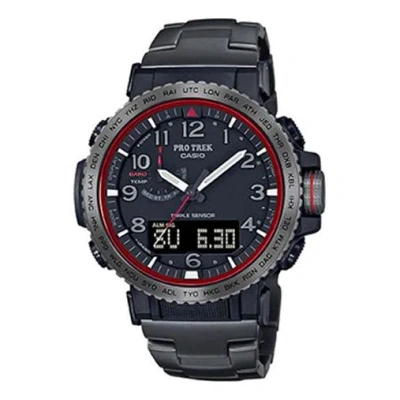 Casio Solar Powered Sports Mens Black Analog/digital Combo