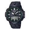 Casio Solar Powered Sports Mens Blackgreen Analog/digital Combo