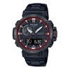 Casio Solar Powered Sports Mens Blackred Analog/digital Combo
