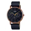 Casio Sports Quartz Waterproof Mens Black Analog In Metallic