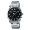 Casio Sports Quartz Waterproof Mens Black Analog In Metallic