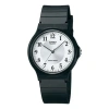 Casio Sports Quartz Waterproof Mens White Analog In Black