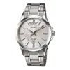 Casio Sports Quartz Waterproof Stainless Steel Strap Unisex Mens Silvergray Analog