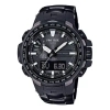 Casio Sports Solar Powered Waterproof Mens Black Analog/digital Combo