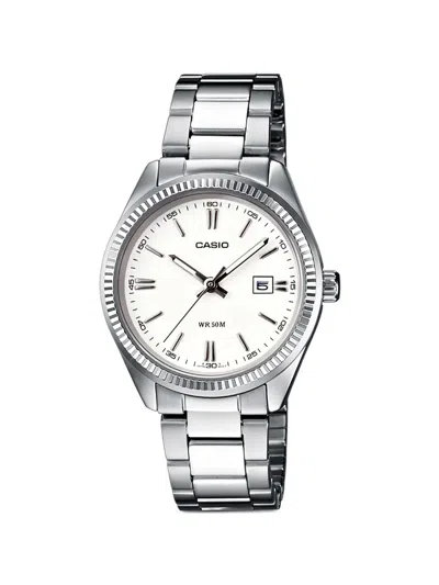 Casio Stainless 30mm Watch In Metallic