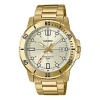 Casio Stainless Steel Strap Mens Gold Analog
