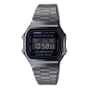 Casio Stainless Steel Strap Mens Silver Digital In Gray