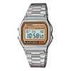 Casio Stainless Steel Strap Mens Silver Digital In Metallic