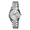 Casio Stainless Steel Strap Quartz Waterproof Silver Analog In Metallic