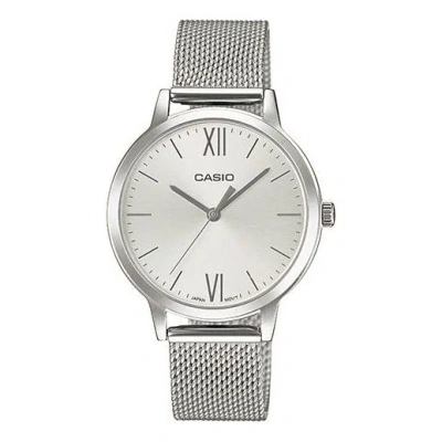 Casio Stainless Steel Strap Quartz Waterproof White Analog