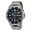 Casio Stainless Steel Strap Unisex Mens Black Analog In Metallic
