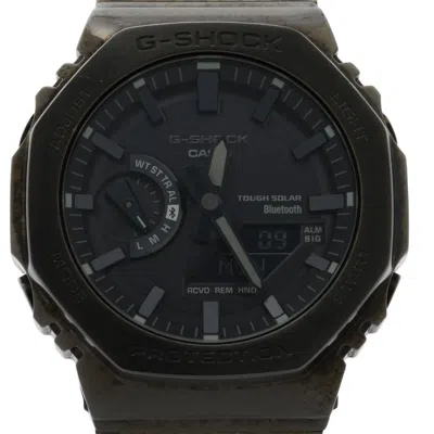 Pre-owned Casio Stainless Steel Wristwatch () In Black