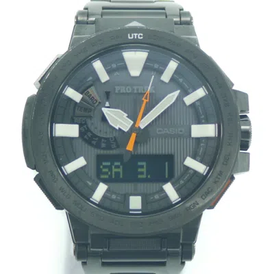 Pre-owned Casio Stainless Steel Wristwatch () In Multi