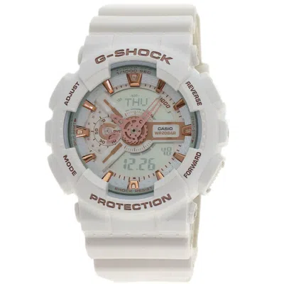 Pre-owned Casio Stainless Steel Wristwatch () In White