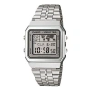 Casio Standard Classical Vintage Waterproof Unisex Mens Silver Digital In Metallic