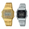 Casio Standard Digital Cube Watch 'silver Gold' In Multi