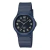 Casio Standard Series Waterproof Fashion Stylish Resin Strap 38.8*34.9*7.8mm Black Dial Watch Analog In Blue