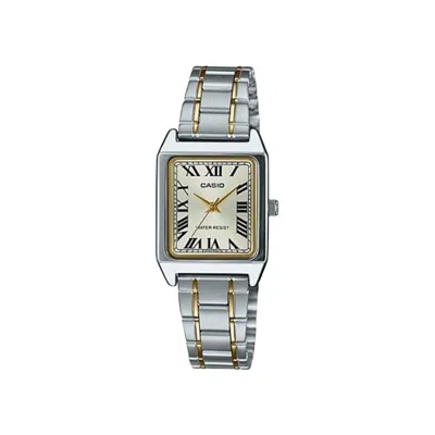 Pre-owned Casio Standard Watch 'stainless Steel/gold' | Silver | Men's Size Onesize