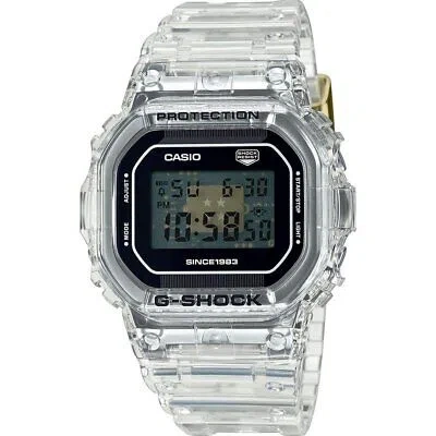 Pre-owned Casio Transparent Mens Digital Watch G-shock Dw-5040rx-7er