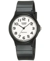 Casio Mens White Dial Black Resin Strap Watch Mq24-7b2llub In Black