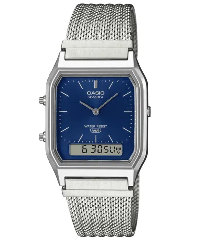 Casio Unisex Japanese Quartz Silver-tone Watch 29.8mm