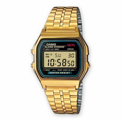 Casio Unisex Watch  A159wgea-1ef Golden ( 34 Mm) Gbby2 In Gray