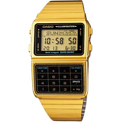 Casio Unisex Watch  Databank Calculator Gold Gbby2