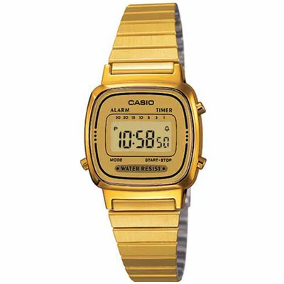 Casio Unisex Watch  La670wega-9ef Gbby2 In Gold