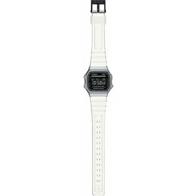 Casio Unisex Watch  Vintage Collection - Transparent Band - Black Black Silver ( 36 Mm) Gbby2 In Gold