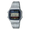Casio Unisex With Stainless Steel Bracelet Waterproof Mens Silver Digital In Metallic