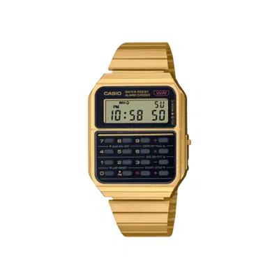 Pre-owned Casio Vintage Calculator Watch 'vintage Gold' | Men's Size Onesize