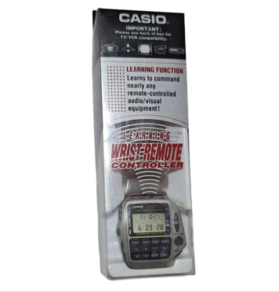 Pre-owned Casio Vintage  Cmd-40 1174 Tv Remote Controller Digital Calculator Watch Complete