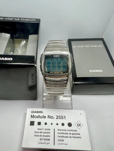 Pre-owned Casio Vintage  (nos) Edb-600 E-data Bank Calculator Digital Watch 1990's