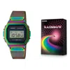 Casio Vintage Premium Digital Watch 'rainbow'