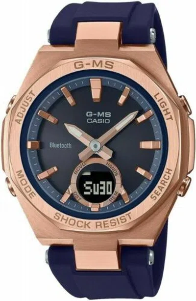 Pre-owned Casio Watch Baby-g G-ms Bluetooth Solar Msg-b100g-2ajf Ladies Blue