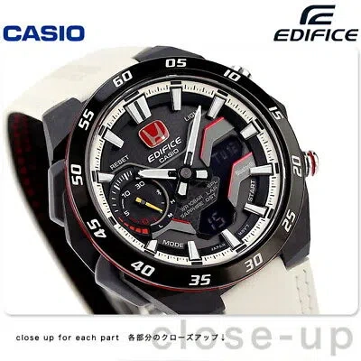 Pre-owned Casio Watch Ecb-2200htr-1ajr Edifice Honda Type R Edition Solar