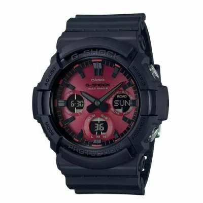 Pre-owned Casio Watch G-shock Black And Red Series Gaw-100ar-1ajf Men