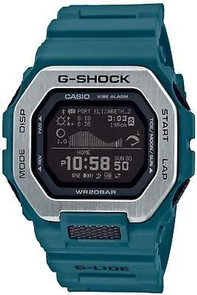 Pre-owned Casio Watch G-shock G-lide Gbx-100-2jf Men's Bluetooth Moon Phase World Time