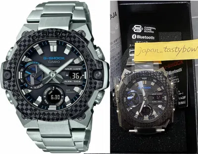 Pre-owned Casio Watch G-shock G-steel Carbon Core Guard Gst-b400xd-1a2jf Men's Silver
