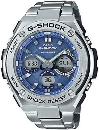 Pre-owned Casio [] Watch G-shock G-steel Radio Solar Gst-w110d-2ajf Silver