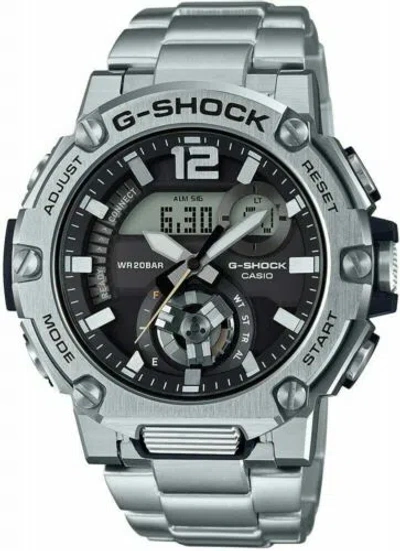 Pre-owned Casio Watch G-shock G-steel Solar Carbon Core Guard Gst-b300sd-1ajf Men's