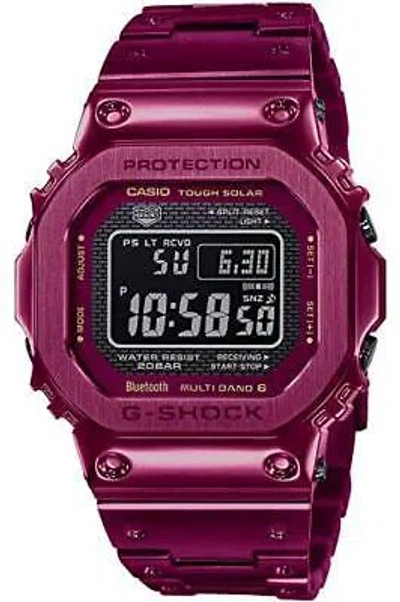 Pre-owned Casio Watch G-shock Radio Solar Gmw-b5000rd-4jf Men's Red From Japan