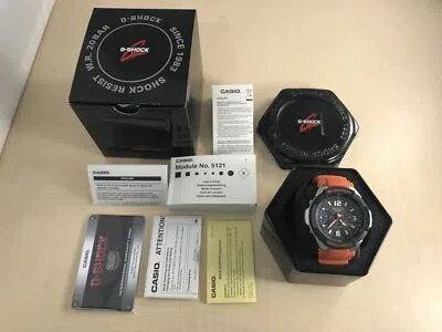 Pre-owned Casio Watch G-shock Sky Cockpit Tough Solar Multiband 6 Gw-3000m-4aer