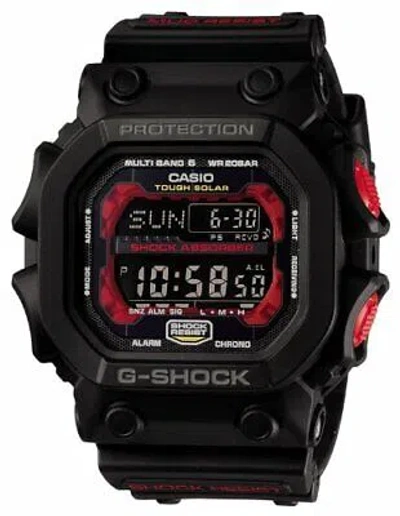 Pre-owned Casio [] Watch Gee Shock Solar Radio Gxw-56-1ajf Black