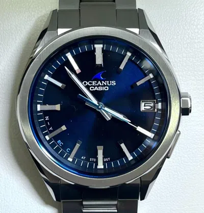 Pre-owned Casio Watch Oceanus Classic Line Bluetooth Ocw-t200s-1ajf Men's Watch Fedex Dhl