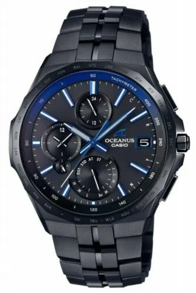 Pre-owned Casio Watch Oceanus Manta Bluetooth Equipped Radio Solar Ocw-s5000b-1ajf Men's