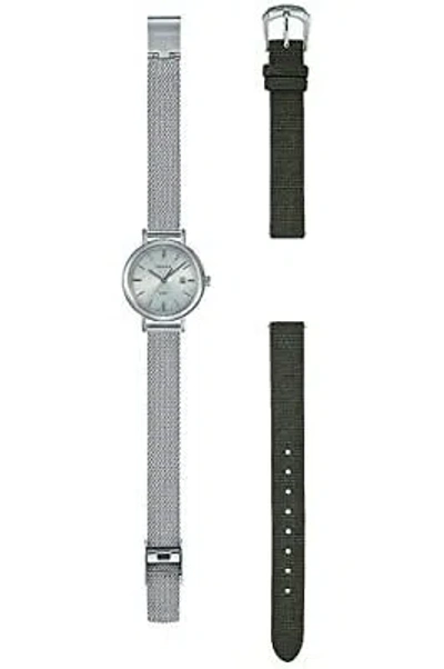 Pre-owned Casio Watch Sheen Solar Sapphire Model Box Set W/exchange Band Shs-d300dc-7ajr