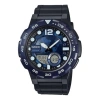 Casio Waterproof Analog-digital Watch 'black Blue'
