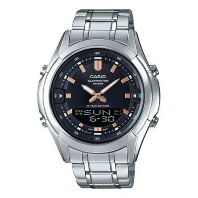 Casio Waterproof Analog-digital Watch 'silver Rose Gold'