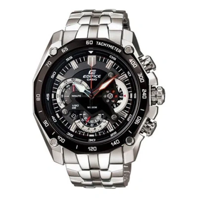 Casio Waterproof Edifice Mens Black Analog In Metallic
